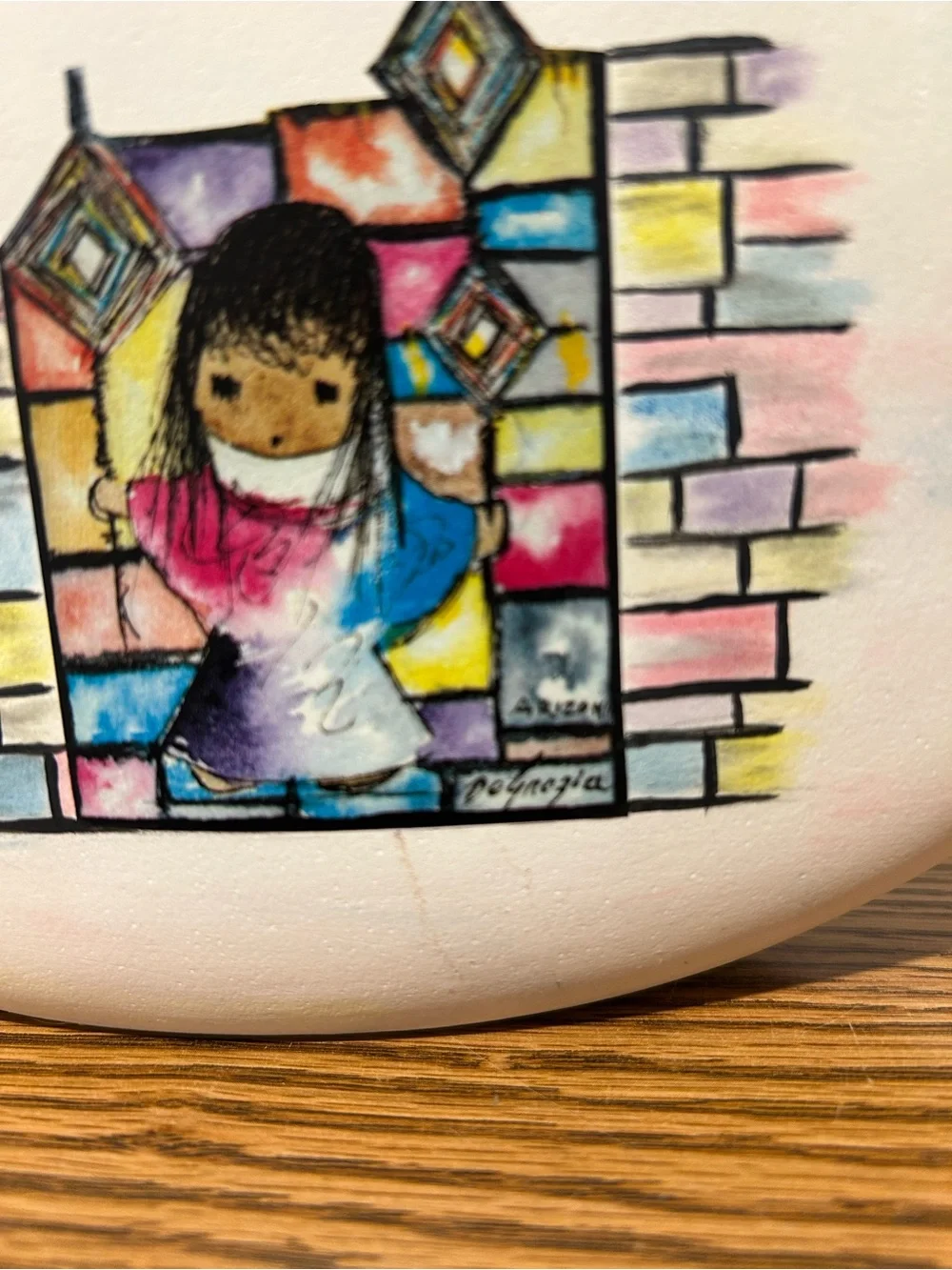 Degrazia Vintage Vase Beautiful Pastel Colors